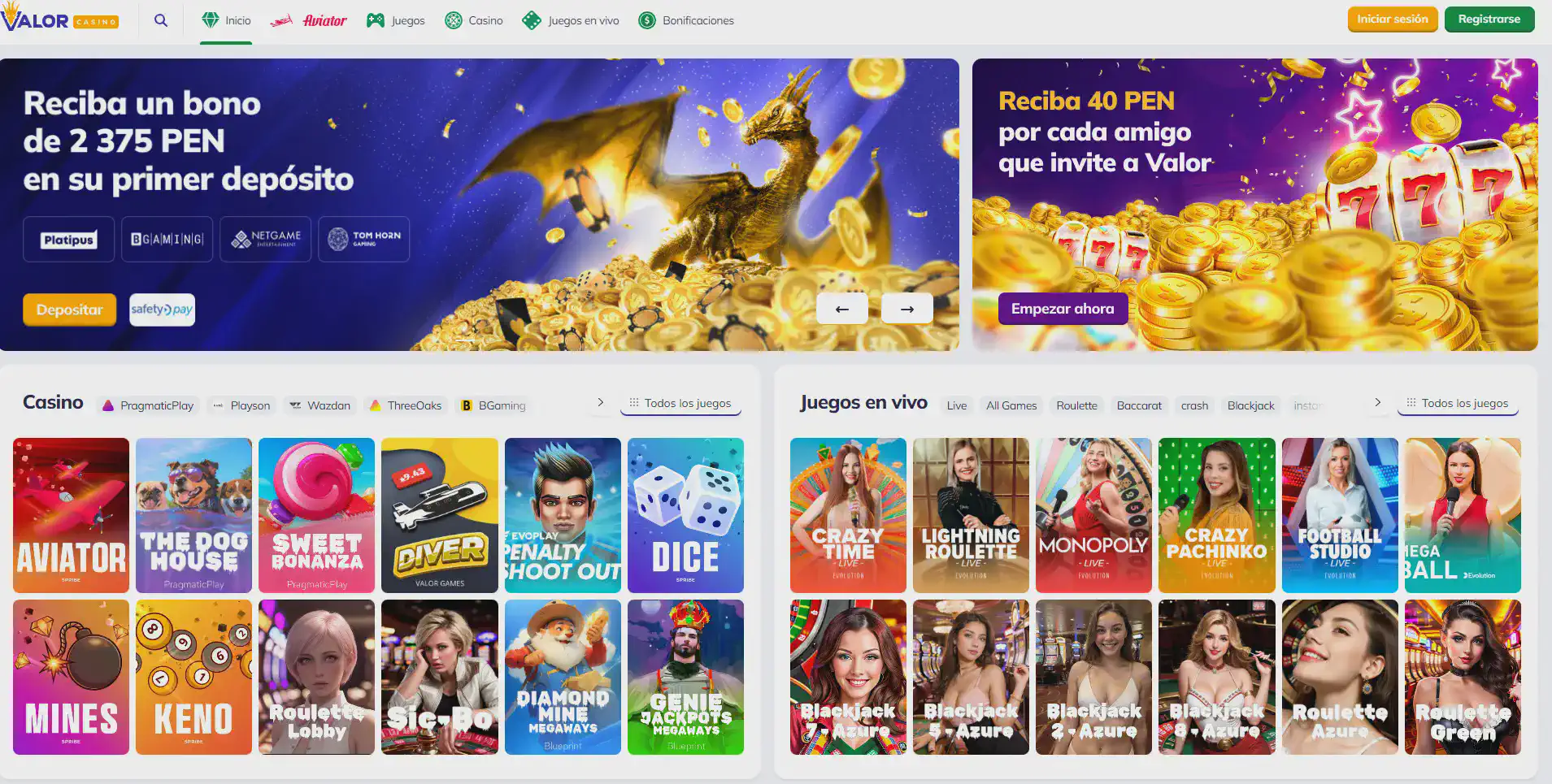 Valor Casino Peru